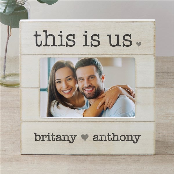 This Is Us Personalized Shiplap Picture Frame  - 42621