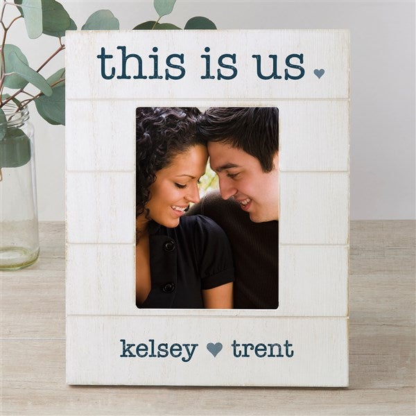 This Is Us Personalized Shiplap Picture Frame  - 42621