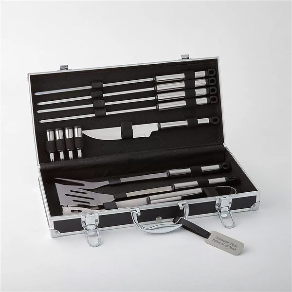 Engraved BBQ Tools & Case 13 Piece Set - 42699