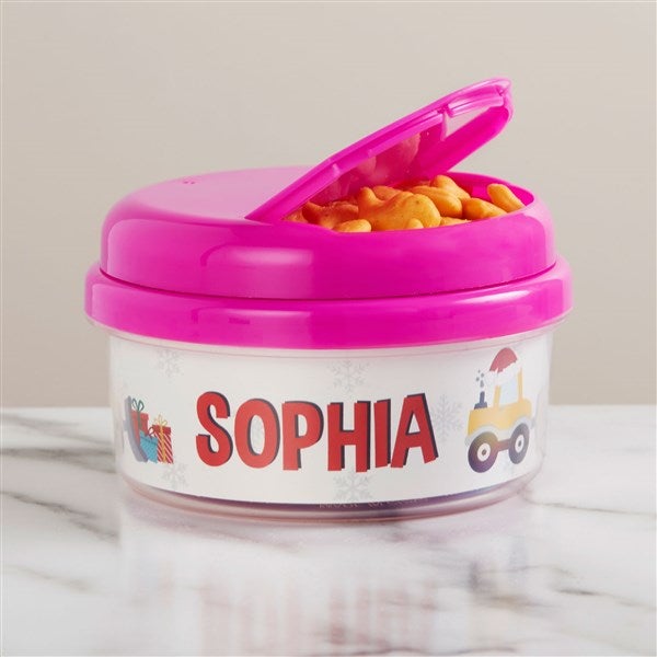 Personalized Snack Cup Baby Toddler Snack Containers 