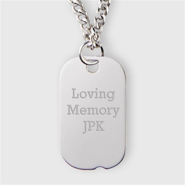 Sterling silver dog tags engraved Clearance