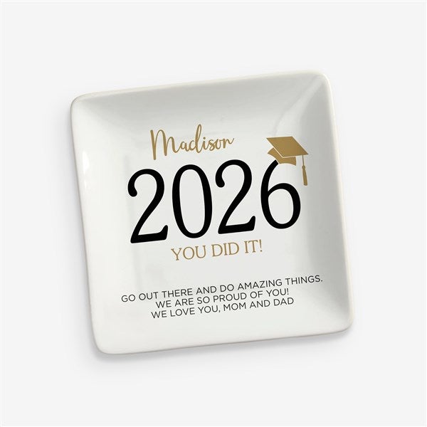Classic Graduation Personalized Ring Dish  - 42971