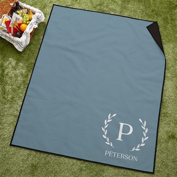 Laurel Initial Personalized Picnic Blanket  - 43001