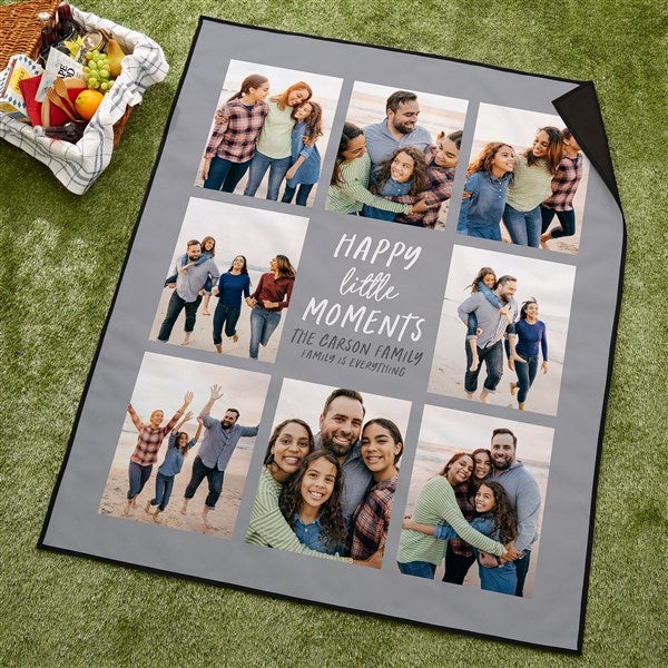 Happy Little Moments Personalized Picnic Blanket  - 43004