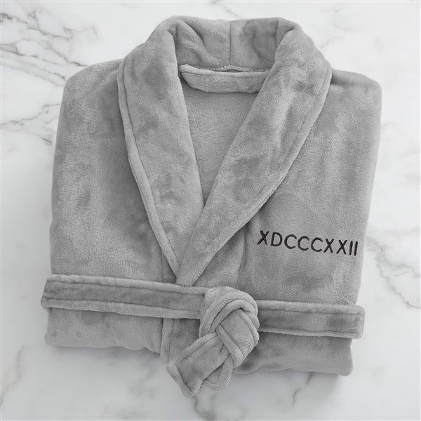 Romantic Date Embroidered Fleece Robes  - 43008