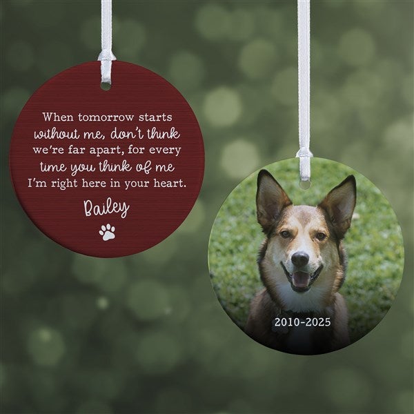 Pet Memorial Personalized Ornament  - 43045