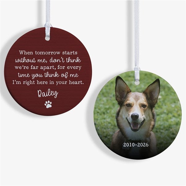 Pet Memorial Personalized Ornament  - 43045