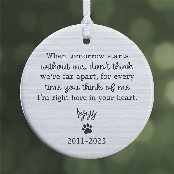 Pet Memorial Personalized Ornament  - 43045