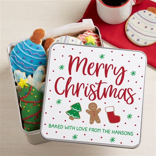Baking Spirits Bright Personalized Christmas Gift Tin  - 43058