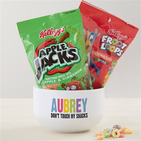 All Mine! Personalized 14 oz. Snack Bowl with Cereal  - 43086