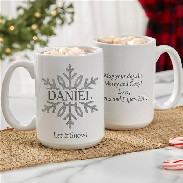 Old Fashioned Hot Cocoa Mug for Christmas & Winter Months - Coffee Mug, 11oz & 15oz Mug, 15 oz from BluChi