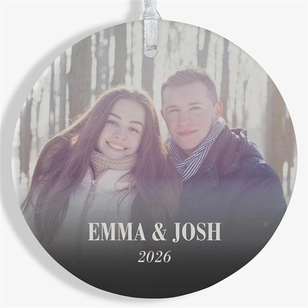 Merry & Bright Personalized Photo Christmas Ornaments - 43126