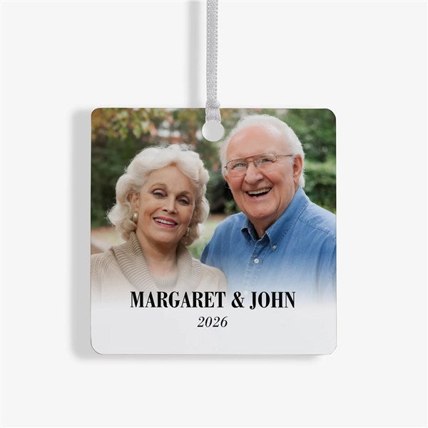 Merry & Bright Personalized Photo Christmas Ornaments - 43126