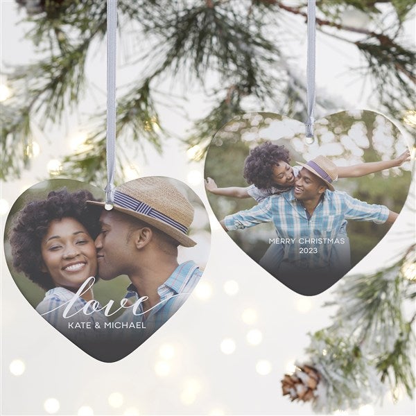 Love Photo Personalized Heart Ornament - 43133