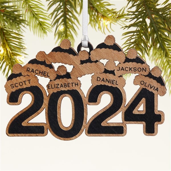 2024 Personalized Wood Christmas Ornament  - 43147