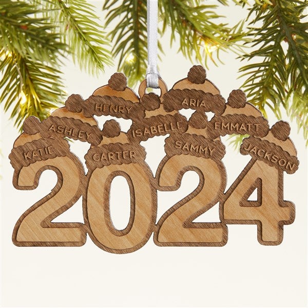 2024 Personalized Wood Christmas Ornament  - 43147