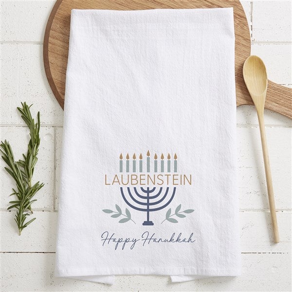 Spirit of Hanukkah Personalized Tea Towel - 43183