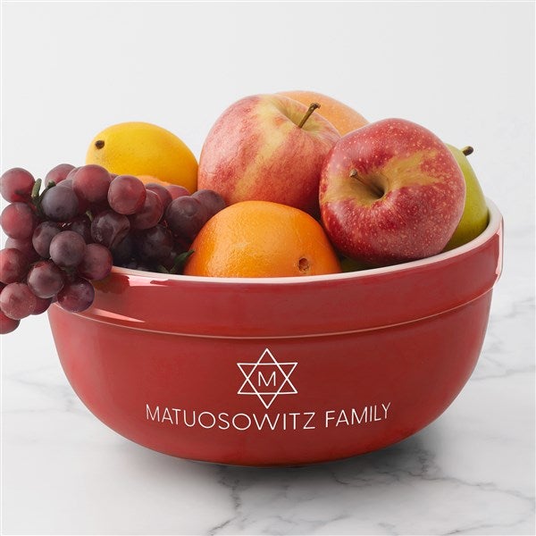Spirit of Hanukkah Personalized Ceramic Serving Bowl - 43184