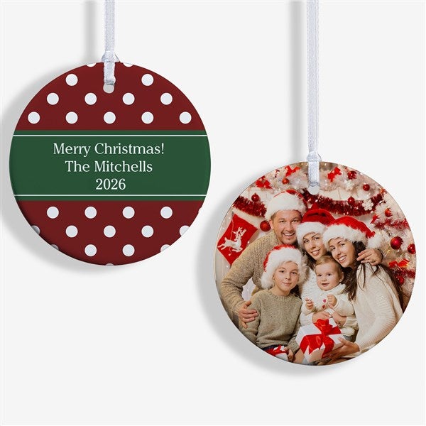 Christmas Custom Pattern Personalized Ornament  - 43210