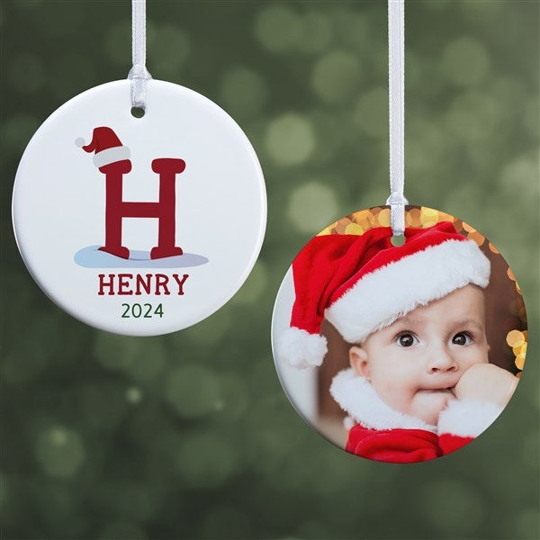 Initially Santa Personalized Ornament - 43225