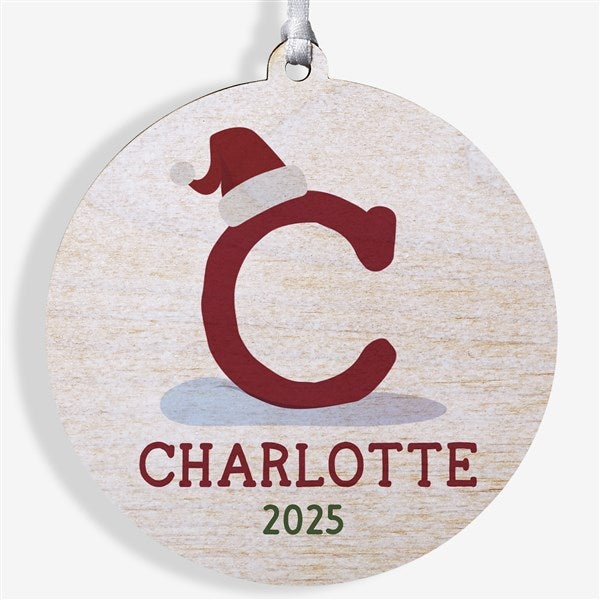 Initially Santa Personalized Christmas Ornaments - 43225