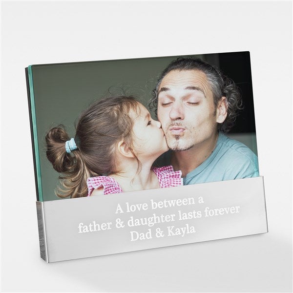 Write Your Own Message Personalized Glass Block Picture Frame For Him