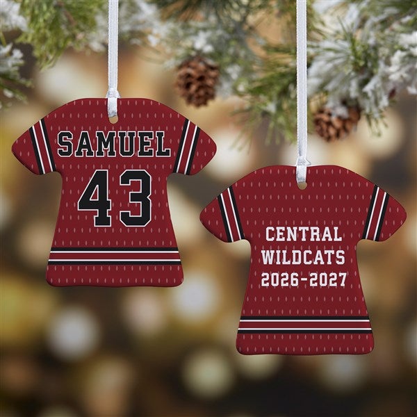 Sports Jersey Personalized T-Shirt Ornaments - 43308