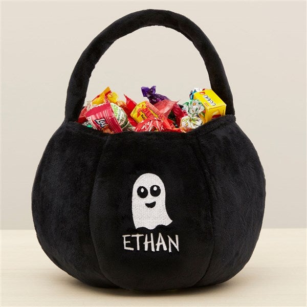 Halloween Characters Embroidered Plush Halloween Treat Bag - 43324