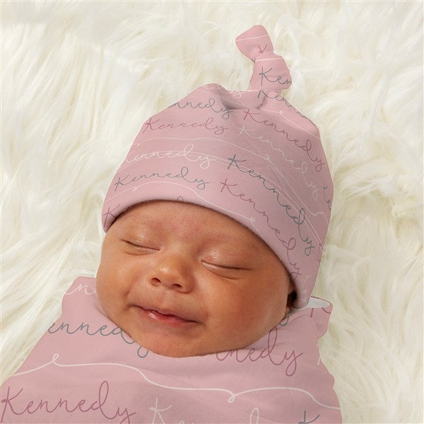 Modern Girl Name Personalized Top Knot Hat  - 43669