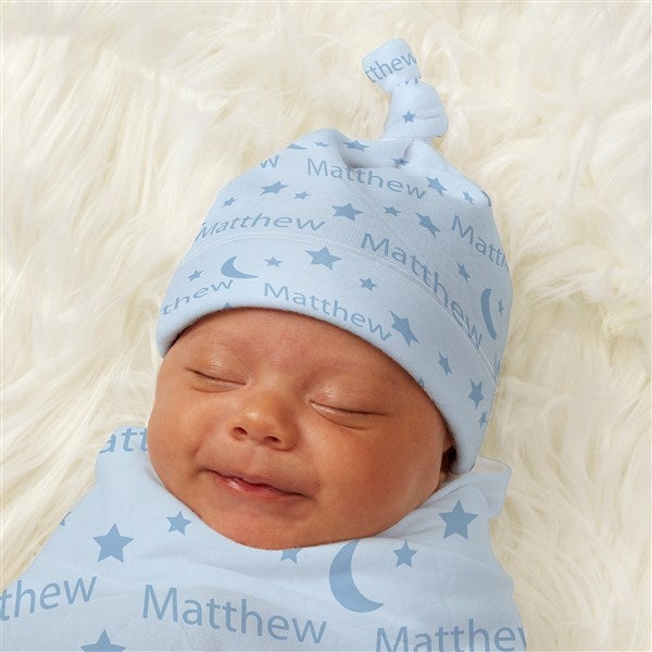 Sweet Baby Personalized Top Knot Hat  - 43674