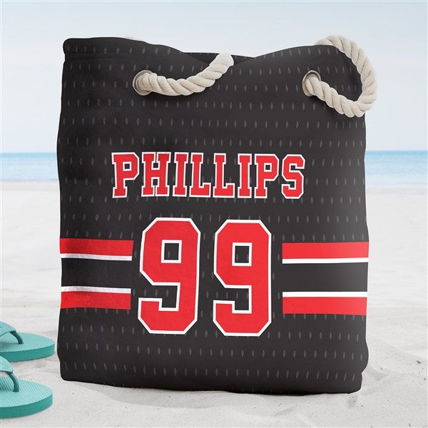 Sports Jersey Personalized Beach Bag  - 43727