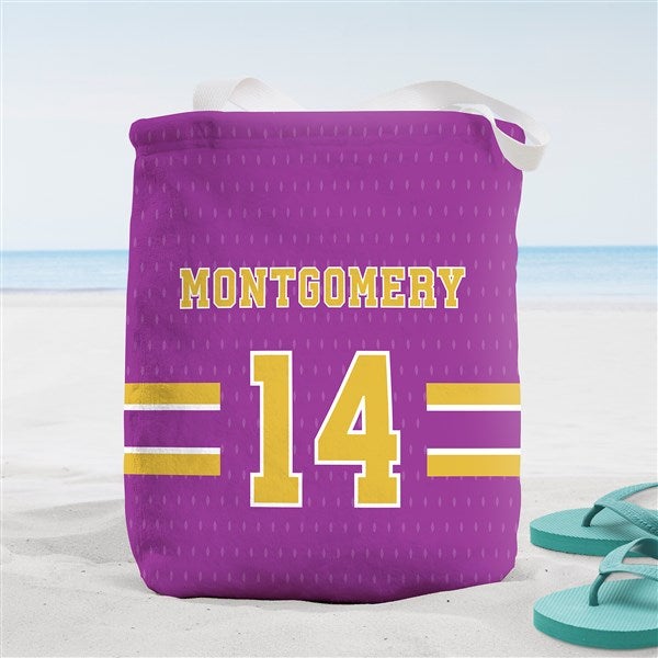 Sports Jersey Personalized Beach Bag  - 43727