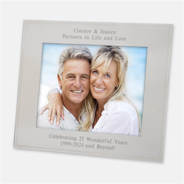 Engraved Anniversary Tremont Silver 8x10 Picture Frame    - 43755