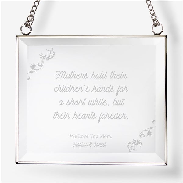 Dear Mom Personalized Glass Suncatcher - 43790
