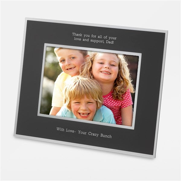 Dad Engraved Flat Iron Black 5x7 Picture Frame - 43804
