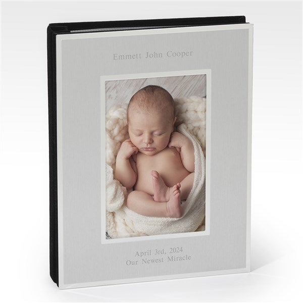 Engraved Flat Iron Silver Photo Album