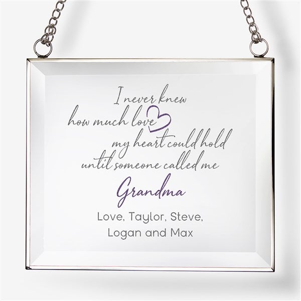 Grandparent Love Personalized Glass Suncatcher  - 43942