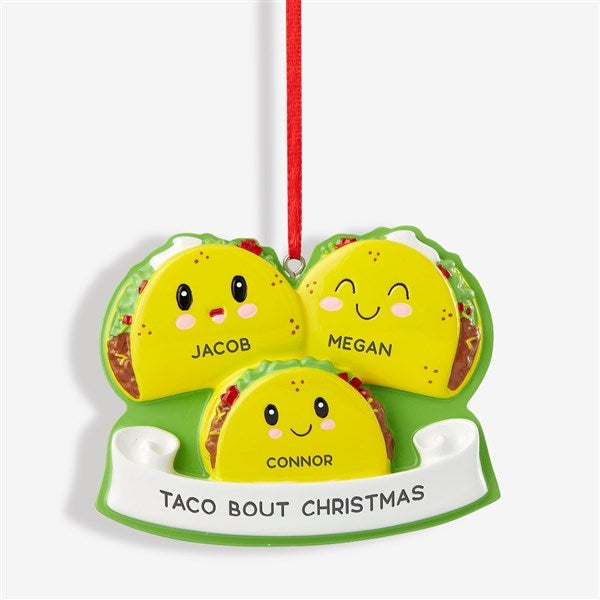 Taco Family Personalized Ornament  - 43984