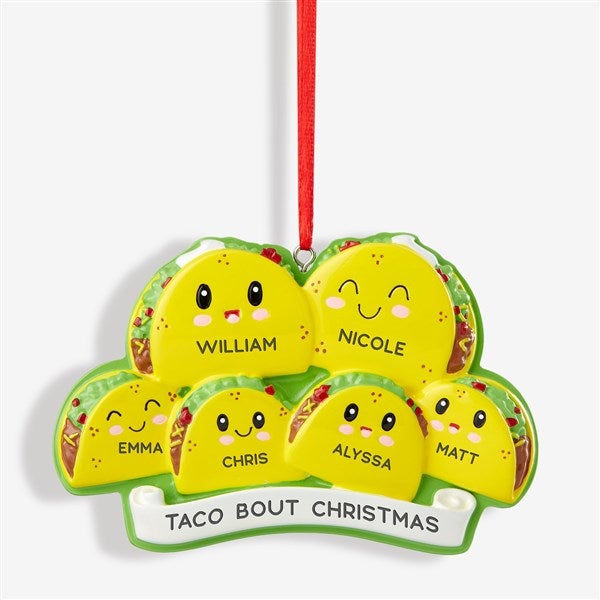 Taco Family Personalized Ornament  - 43984