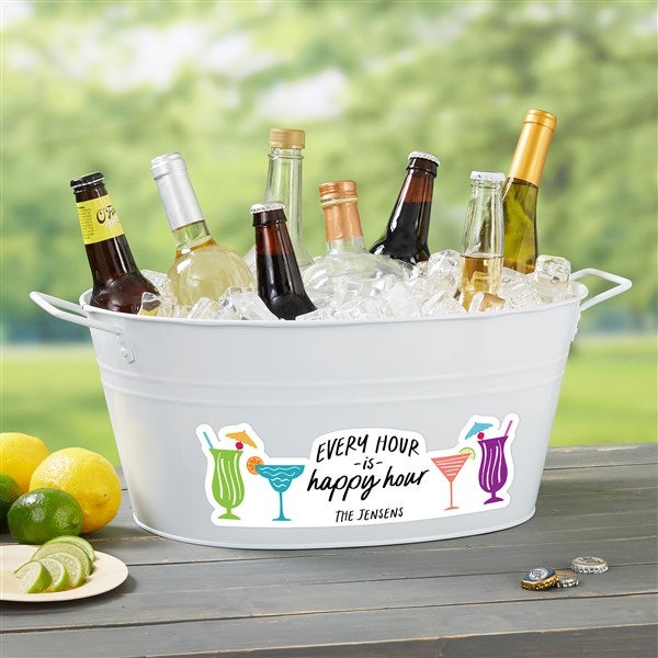 Happy Hour Personalized Party Tub - 43997