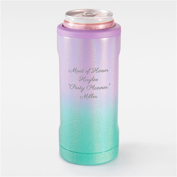 Engraved Brumate Mermaid Party Slim Can Cooler - 44007