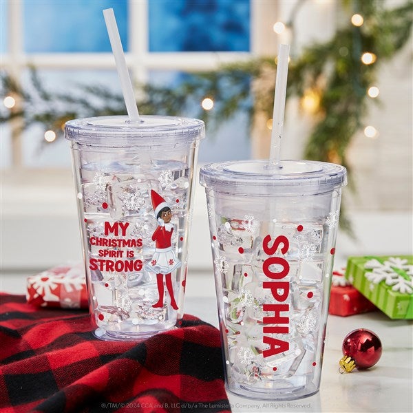 The Elf on the Shelf Christmas Personalized Acrylic Tumbler - 44048