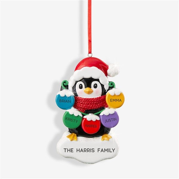Winter Penguin Personalized Ornament - 44067