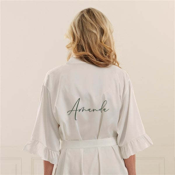 All Yours Personalized Ruffle Satin Robe  - 44071