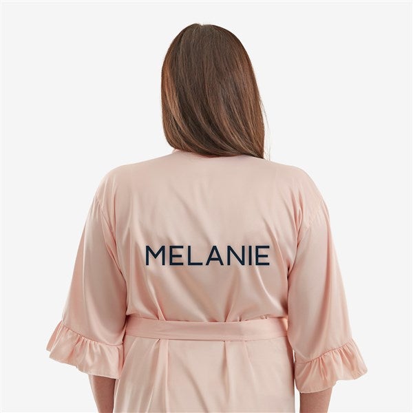 All Yours Personalized Ruffle Satin Robe  - 44071