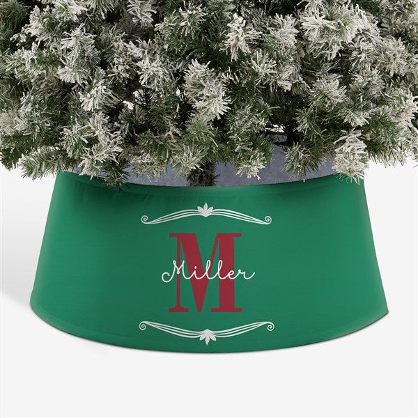 My Name & Monogram Personalized Christmas Tree Collar  - 44076