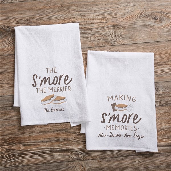 S'mores Personalized Flour Sack Towel - 44080