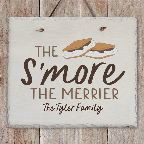 S'mores Personalized Outdoor Slate Sign - 44081