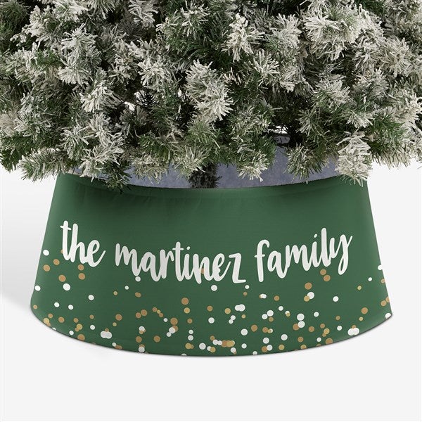 Sparkling Name Personalized Christmas Tree Collar  - 44098