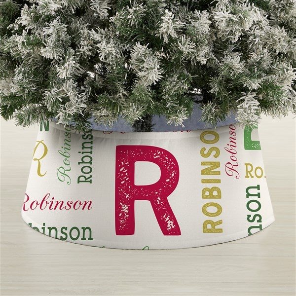 Repeating Name Personalized Christmas Tree Collar  - 44099